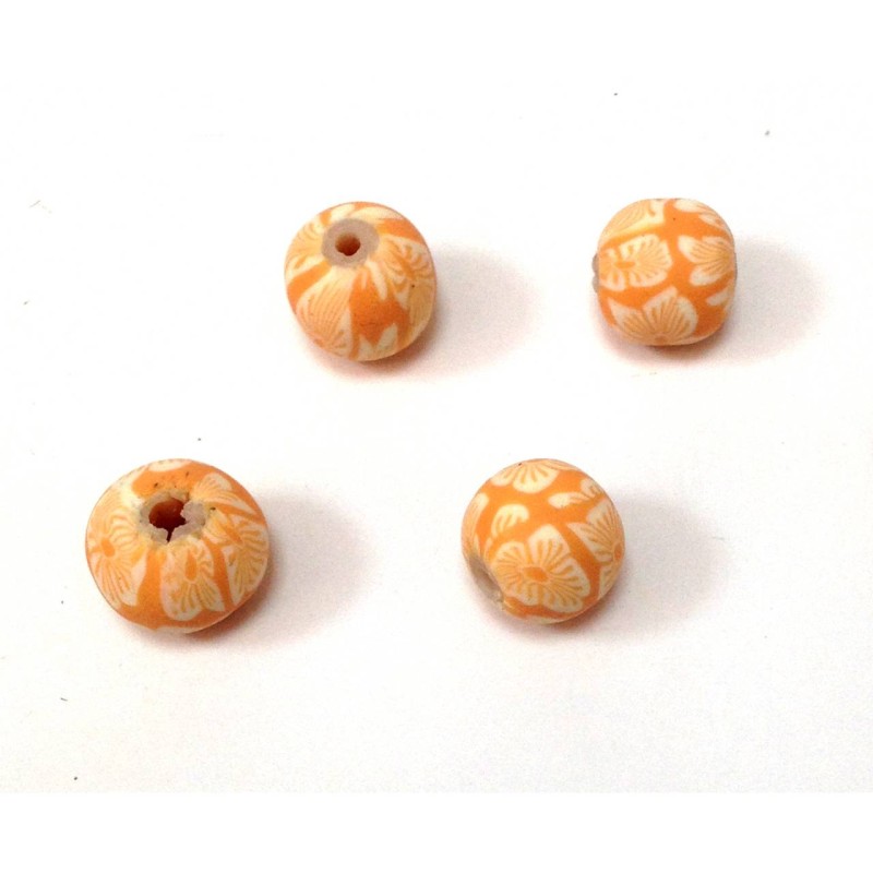 Kostibas 3842-106Q, Χάντρες, Φίμο, Πορτοκαλί