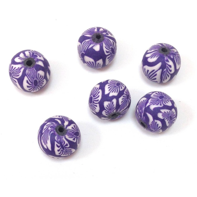 Kostibas 3842-105J, Χάντρες, Φίμο, Μωβ 