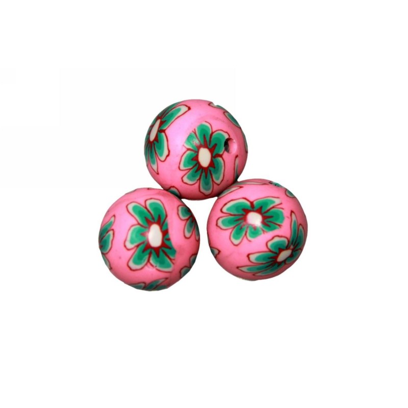 Kostibas 3842-102R1, Χάντρες, Φίμο, Ροζ