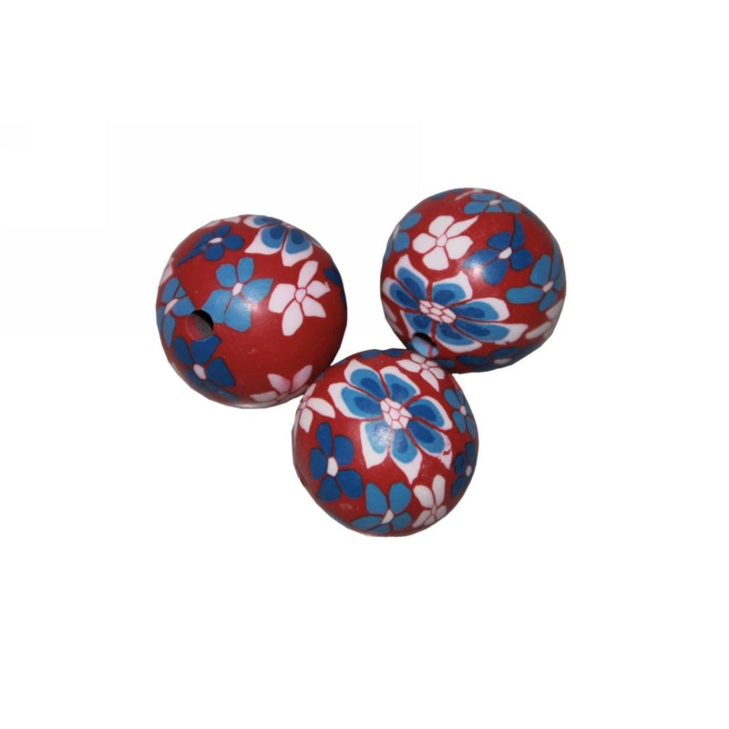 Kostibas 3842-101U, Χάντρες, Φίμο, Κόκκινο