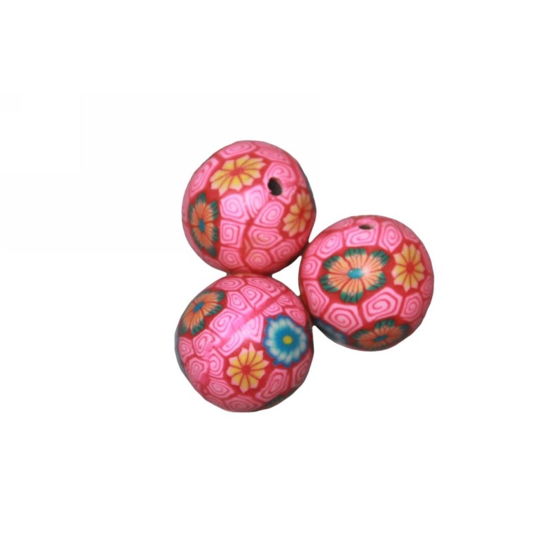 Kostibas 3842-101F, Χάντρες, Φίμο, Φούξια