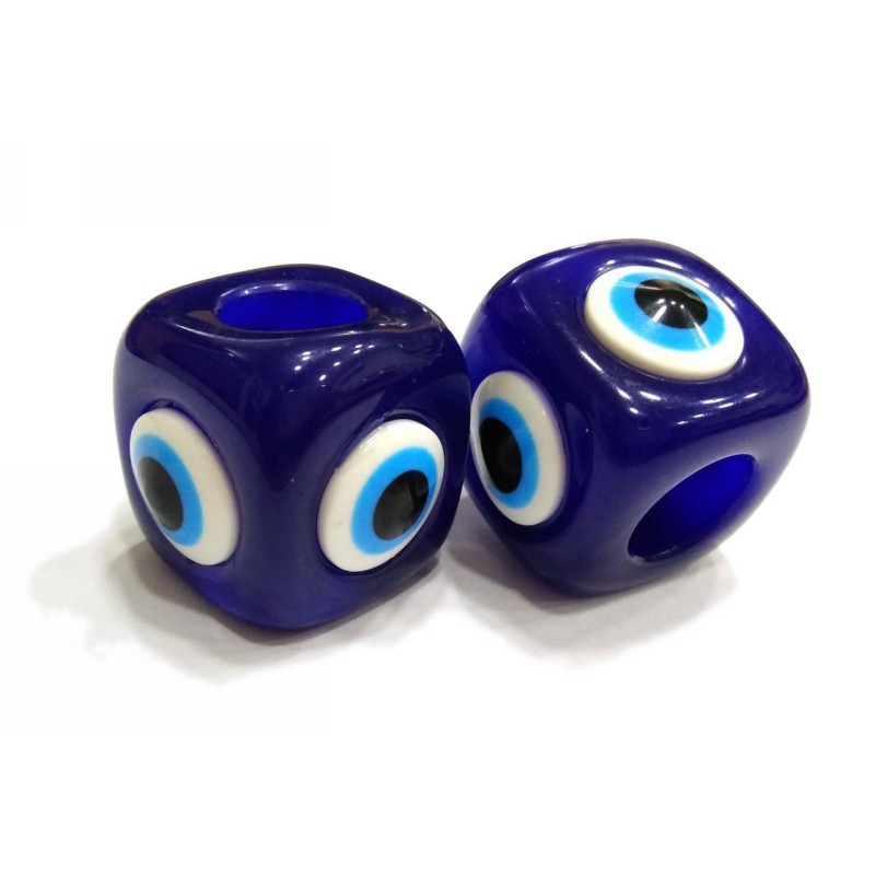 Kostibas 3829-040Y, Χάντρες, Γυαλί, Μάτι, Μπλε