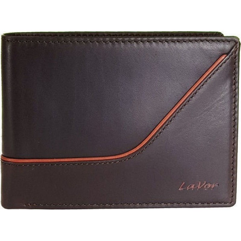 Lavor 1-5648Ν, Πορτοφόλι, Δερμάτινο, Καφέ