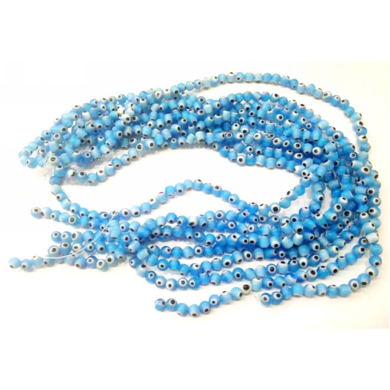 Kostibas 3829-021FT, Χάντρες, Γυαλί, Τιρκουάζ, 65τμχ