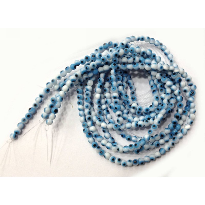 Kostibas 3829-021DL, Χάντρες, Γυαλί, Λευκό, 98τμχ