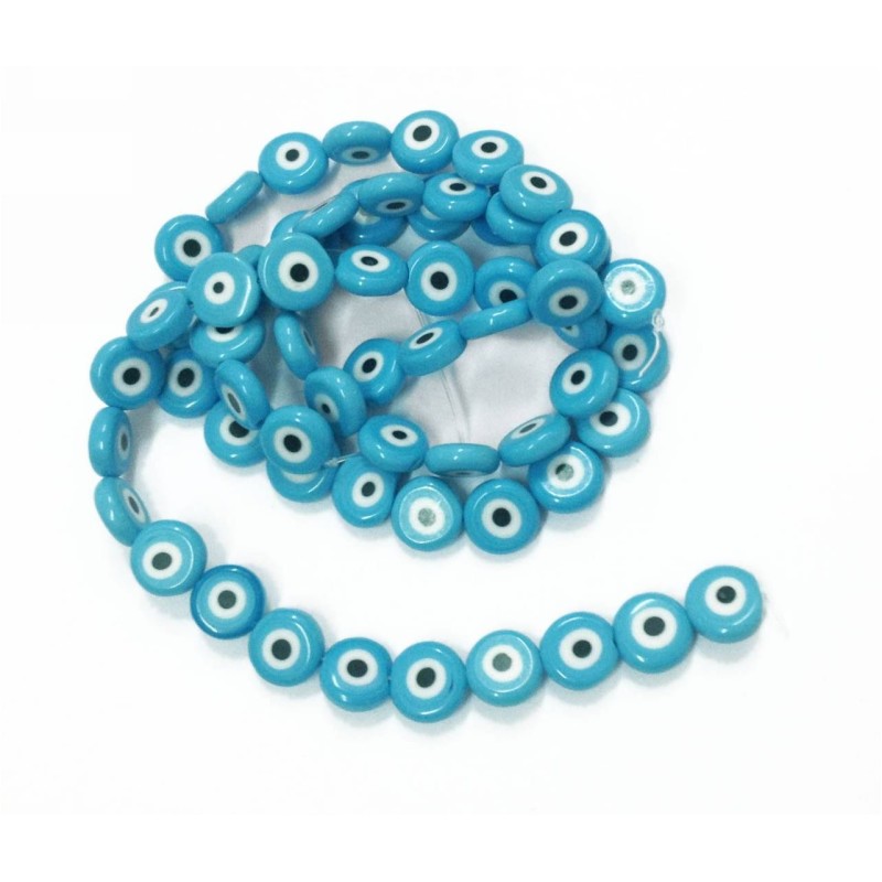 Kostibas 3829-020LT, Χάντρες, Γυαλί, Τιρκουάζ, 32τμχ