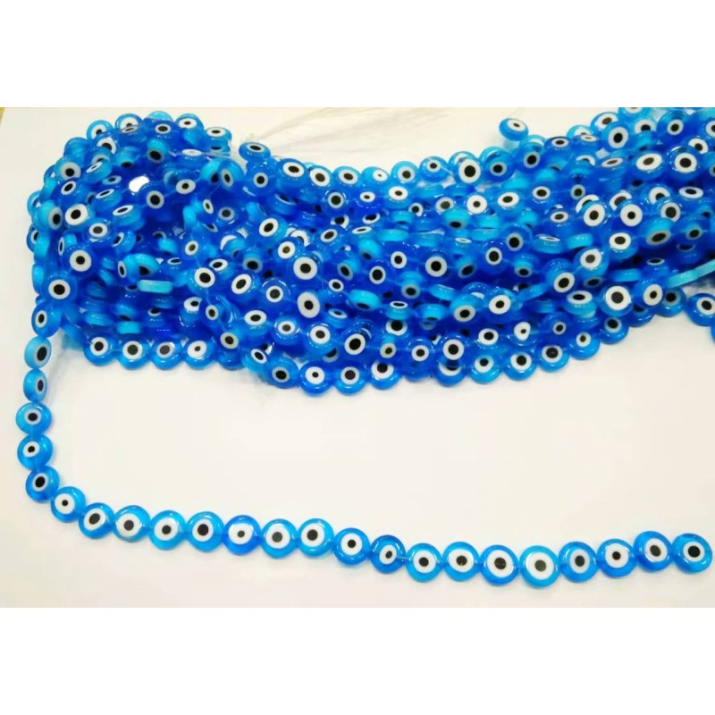 Kostibas 3829-020LC, Χάντρες, Γυαλί, Γαλάζιο, 32τμχ