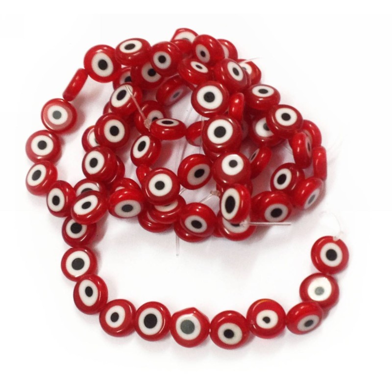 Kostibas 3829-020JU, Χάντρες, Γυαλί, Κόκκινο, 32τμχ