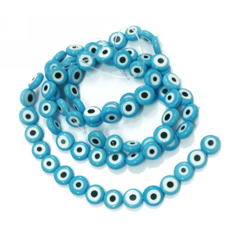 Kostibas 3829-020JT, Χάντρες, Γυαλί, Τιρκουάζ, 32τμχ