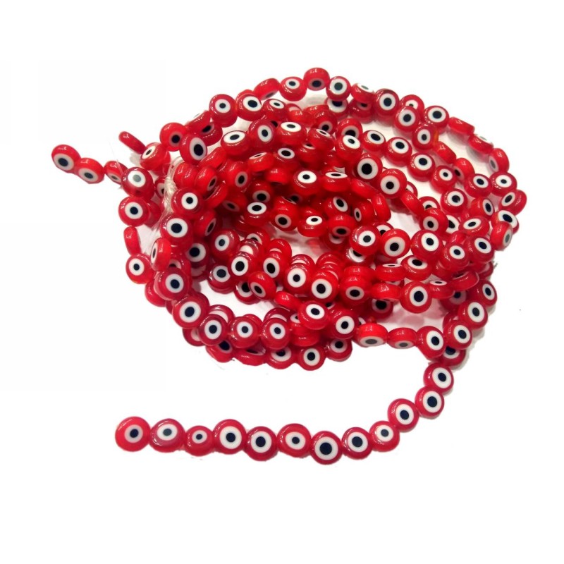 Kostibas 3829-020HU, Χάντρες, Γυαλί, Κόκκινο, 48τμχ