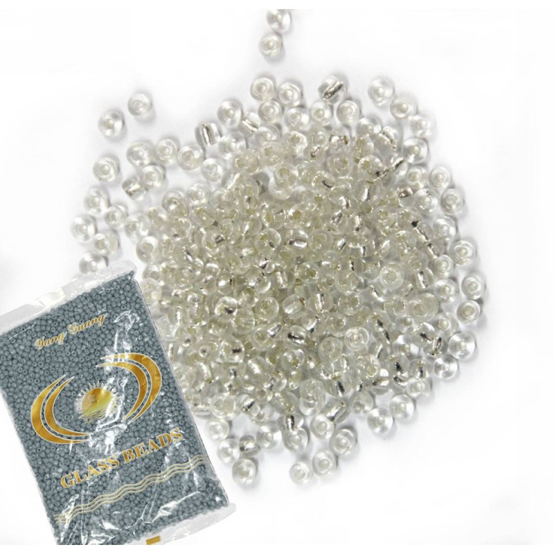 Kostibas 3828-212L, Χάντρες, Γυαλί, Λευκό