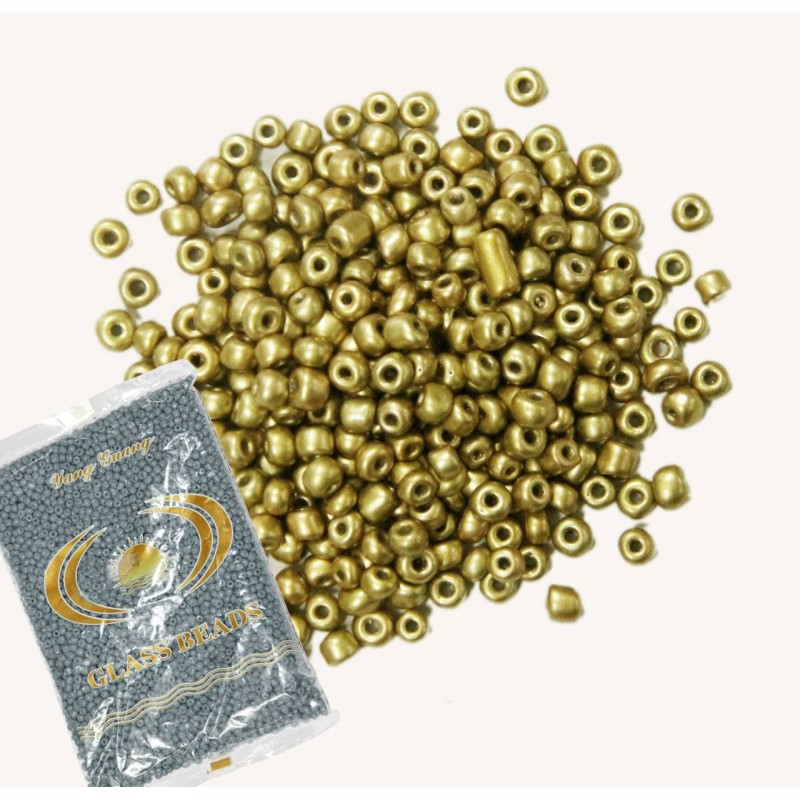 Kostibas 3828-211X, Χάντρες, Γυαλί, Χρυσό, 5000τμχ