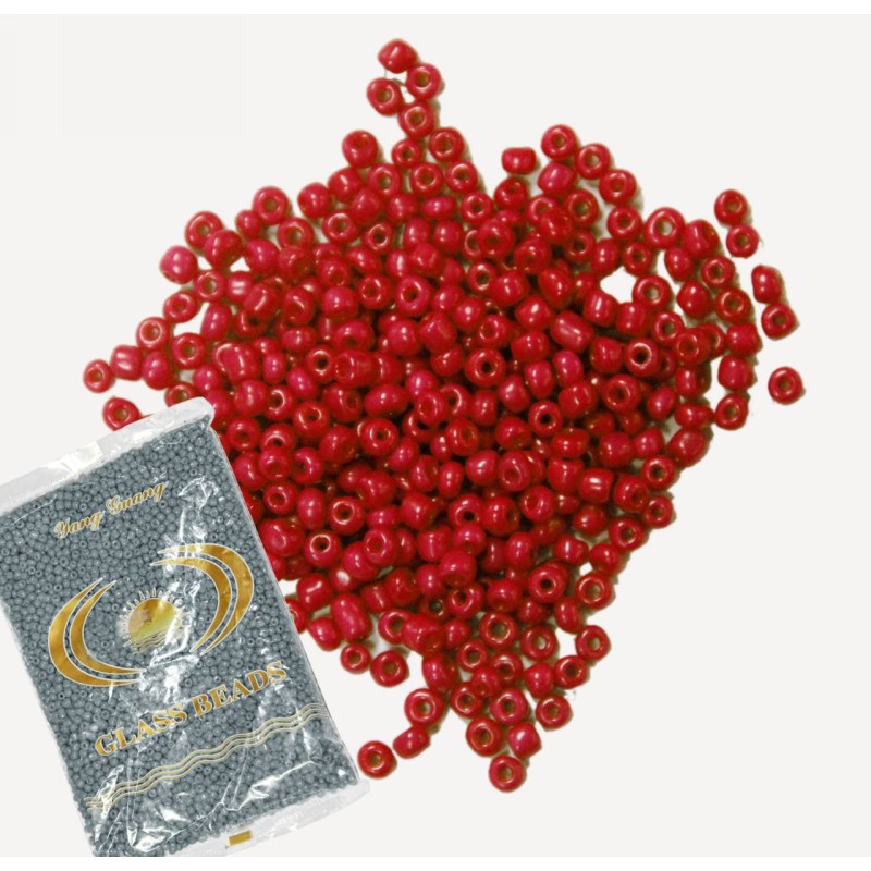 Kostibas 3828-211U, Χάντρες, Γυαλί, Κόκκινο, 5000τμχ