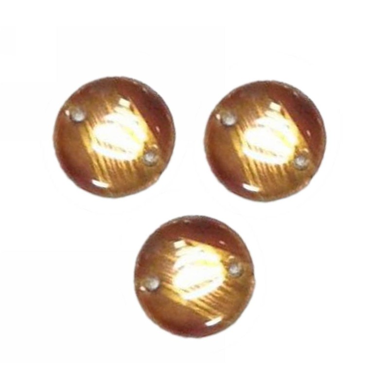 Kostibas 3828-027K, Χάντρες, Γυαλί, Καφέ, 25τμχ