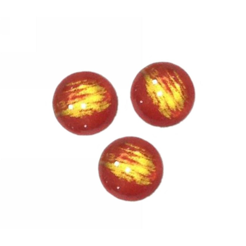 Kostibas 3828-026U, Χάντρες, Γυαλί, Κόκκινο, 25τμχ