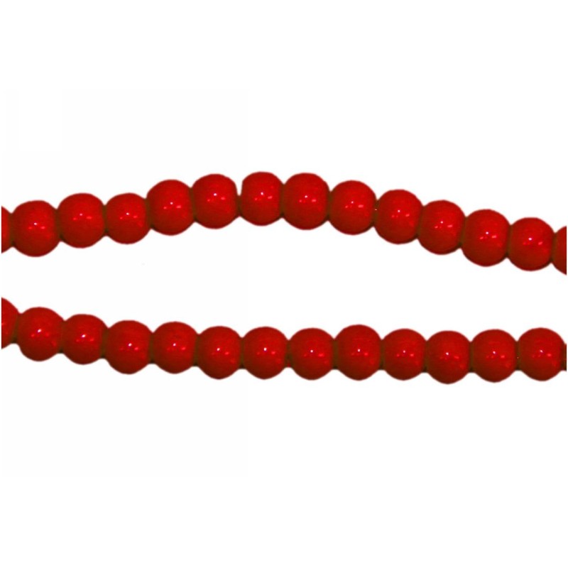 Kostibas 3828-010JU, Χάντρες, Γυαλί, Κόκκινο, 85τμχ