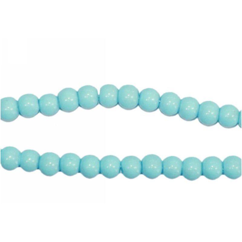 Kostibas 3828-010JT, Χάντρες, Γυαλί, Τιρκουάζ, 85τμχ