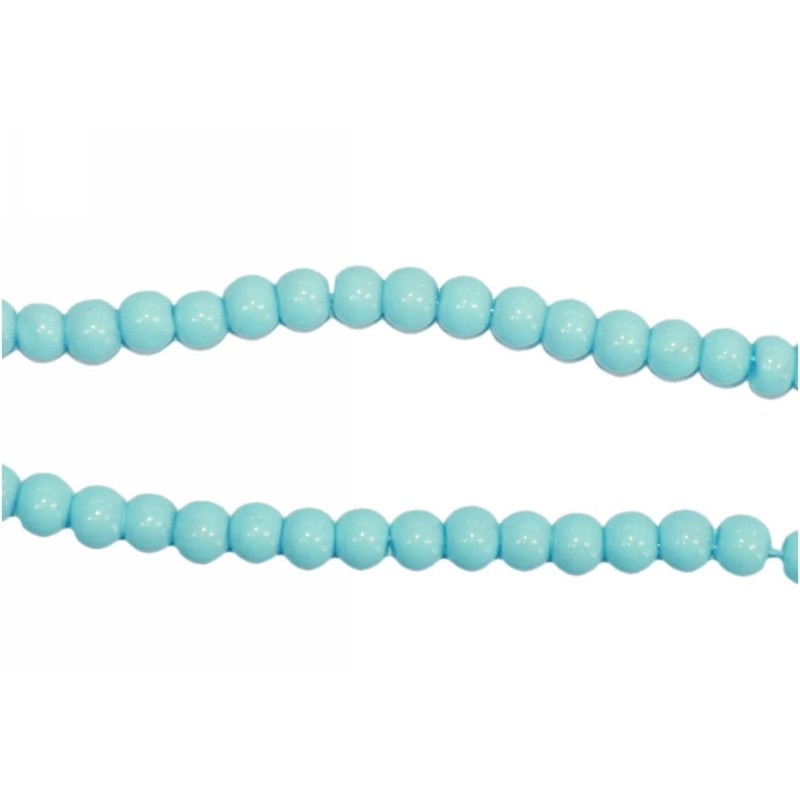 Kostibas 3828-010HT, Χάντρες, Γυαλί, Τιρκουάζ, 105τμχ