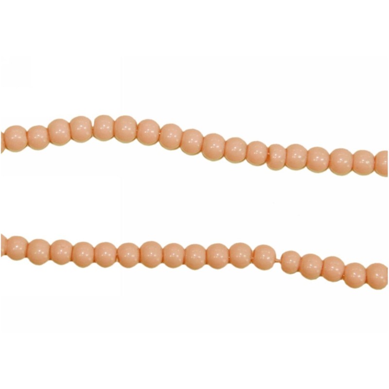 Kostibas 3828-010FS, Χάντρες, Γυαλί, Σομόν, 140τμχ