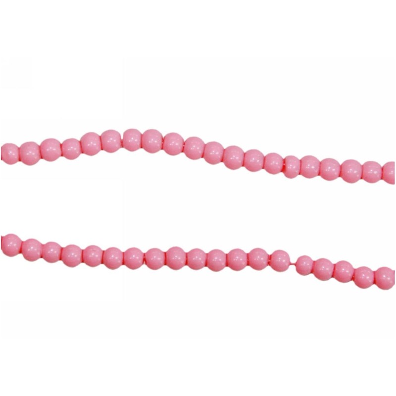 Kostibas 3828-010FR, Χάντρες, Γυαλί, Ροζ, 140τμχ