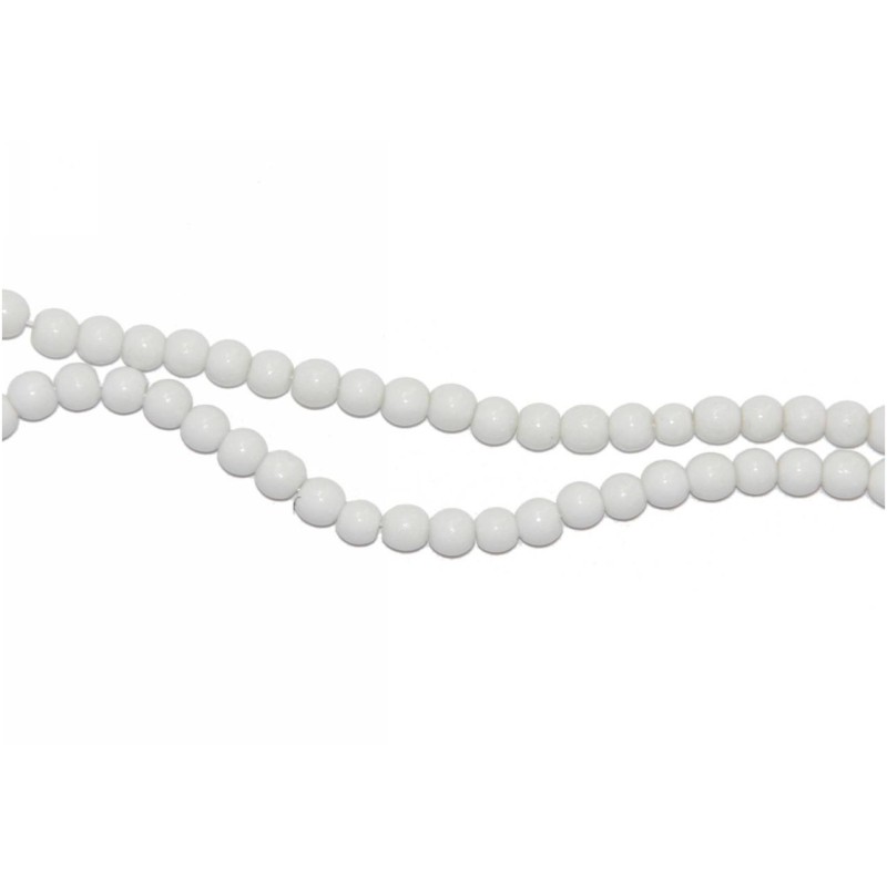 Kostibas 3828-010FL, Χάντρες, Γυαλί, Λευκό, 140τμχ