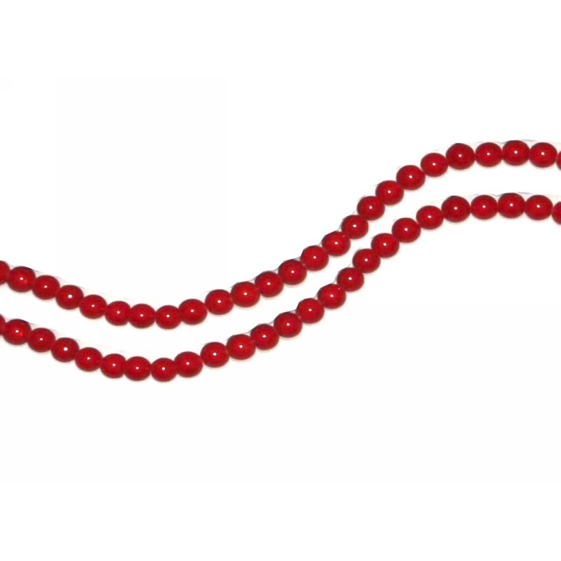 Kostibas 3828-006U, Χάντρες, Γυαλί, Κόκκινο