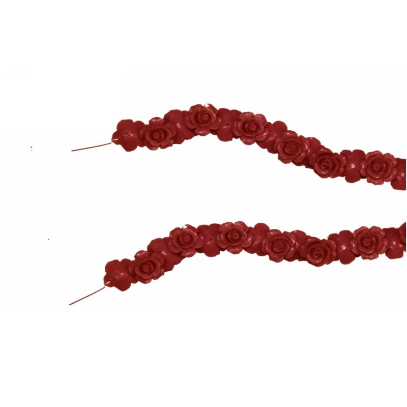 Kostibas 3827-001JU, Χάντρες, Πλαστικό, Κόκκινο, 50τμχ