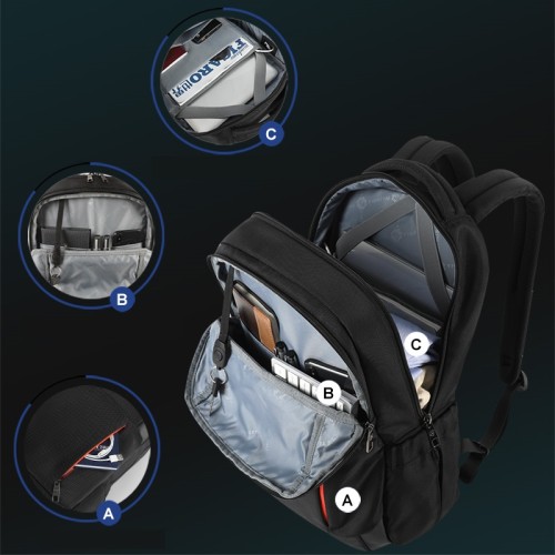 Tigernu T-B3906, Σακίδιο Πλάτης, Ύφασμα, Μπλε