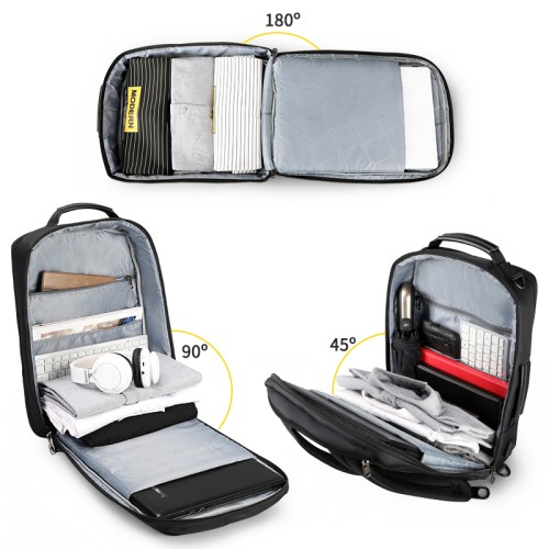 Tigernu T-B3639, Σακίδιο Πλάτης, Ύφασμα, Μαύρο