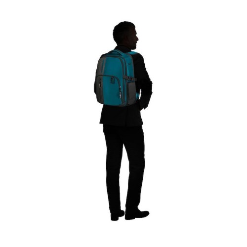 Samsonite 142144-1443 Biz2go, Σακίδιο Πλάτης, Ύφασμα, Μαύρο/Πετρόλ
