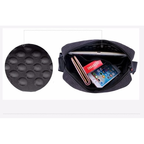 Tigernu T-B5102, Τσαντάκι Xιαστί, Αδιάβροχο Ύφασμα, Γκρι