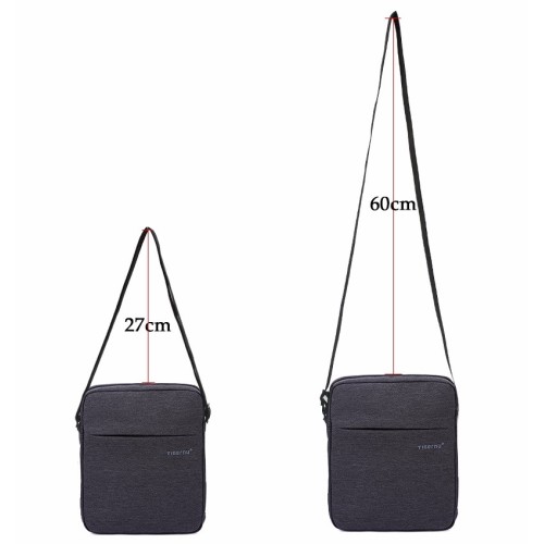 Tigernu T-B5102, Τσαντάκι Xιαστί, Αδιάβροχο Ύφασμα, Γκρι