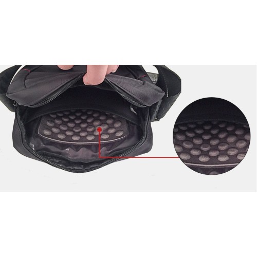 Tigernu T-L5108, Τσαντάκι Χιαστί, Αδιάβροχο Ύφασμα, Μαύρο