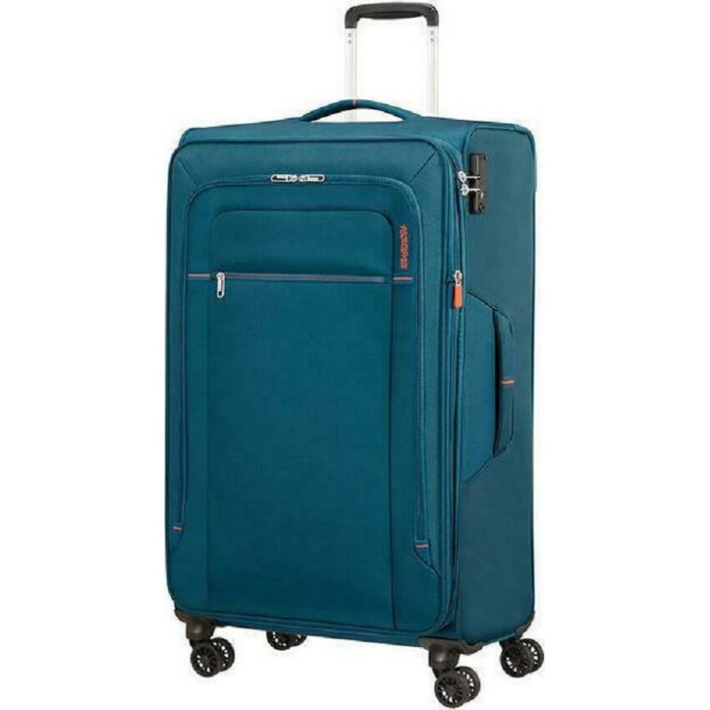 American Tourister 133191-6032 Crosstrack, Ύφασμα, Μεγάλη, ATAN, Πετρόλ