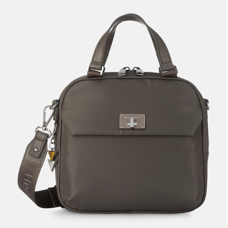 Hedgren HLBR03-104 Libra Even, Τσάντα Γυναικεία Ώμου/Χιαστί, Πολυεστέρας, Καφέ