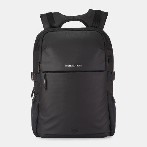 Hedgren HCOM05 003 RAIL, Σακίδια πλάτης, Ύφασμα, Μαύρο