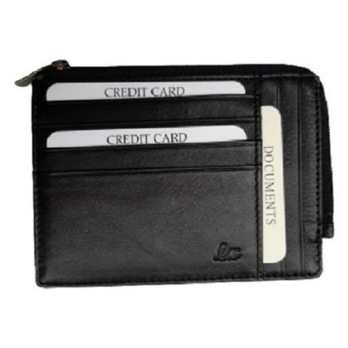 Luxus LX 1828, Καρτοθήκη, Δέρμα, Μαύρο