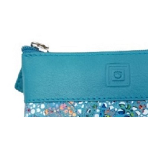 Luxus 40231, Κλειδοθήκη, Δέρμα, Μωσαϊκό, Πουγκί, Γαλάζιο  