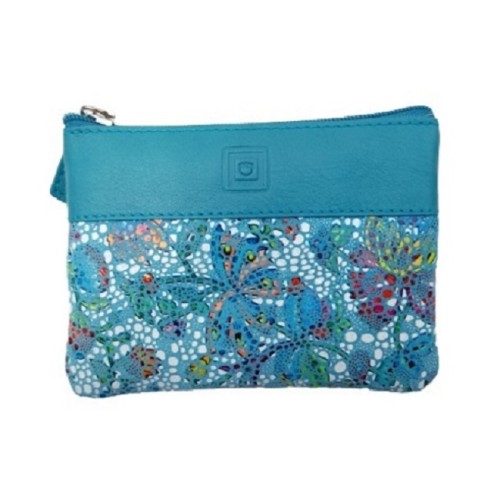 Luxus 40231, Κλειδοθήκη, Δέρμα, Μωσαϊκό, Πουγκί, Γαλάζιο