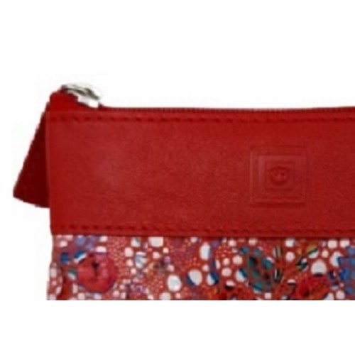 Luxus 40231, Κλειδοθήκη, Δέρμα, Μωσαϊκό, Πουγκί, Κόκκινο 