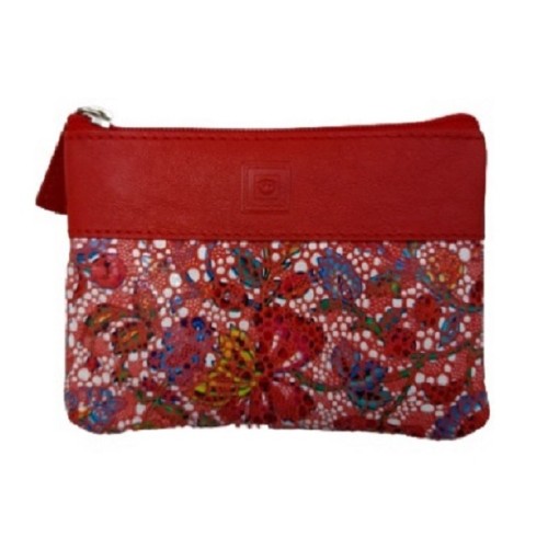 Luxus 40231, Κλειδοθήκη, Δέρμα, Μωσαϊκό, Πουγκί, Κόκκινο