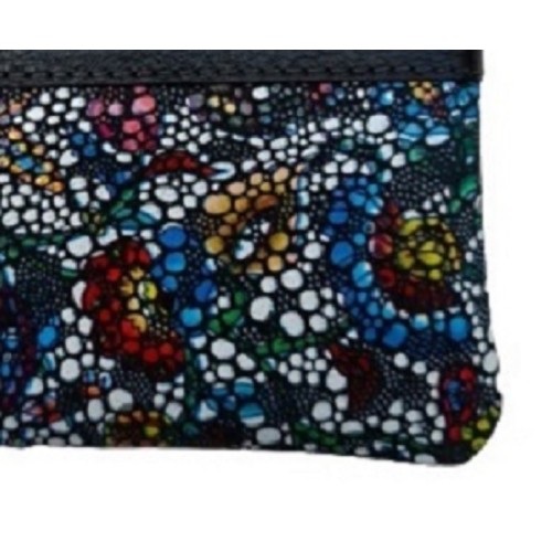 Luxus 40231, Κλειδοθήκη, Δέρμα, Μωσαϊκό, Πουγκί, Μαύρο 