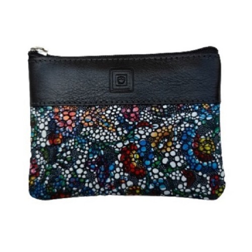 Luxus 40231, Κλειδοθήκη, Δέρμα, Μωσαϊκό, Πουγκί, Μαύρο