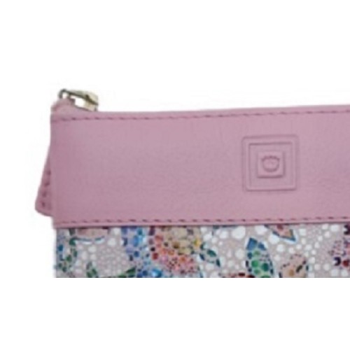 Luxus 40231, Κλειδοθήκη, Δέρμα, Μωσαϊκό, Πουγκί, Ροζ 
