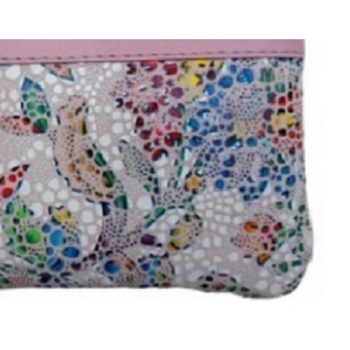 Luxus 40231, Κλειδοθήκη, Δέρμα, Μωσαϊκό, Πουγκί, Ροζ 