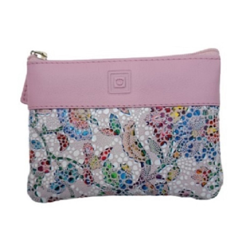 Luxus 40231, Κλειδοθήκη, Δέρμα, Μωσαϊκό, Πουγκί, Ροζ 