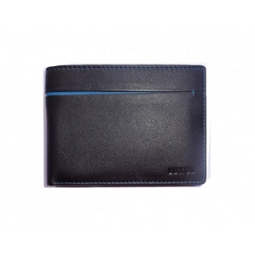 Luxus 8334, Δερμάτινο, Μαύρο/Μπλε