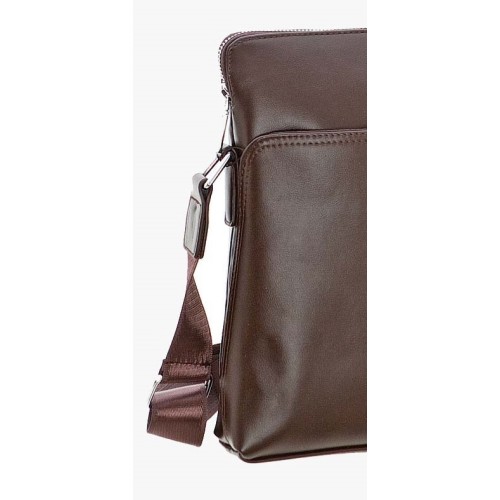 Bartuggi 718-110609-42, Τσαντάκι Χιαστί, Δέρμα, Καφέ