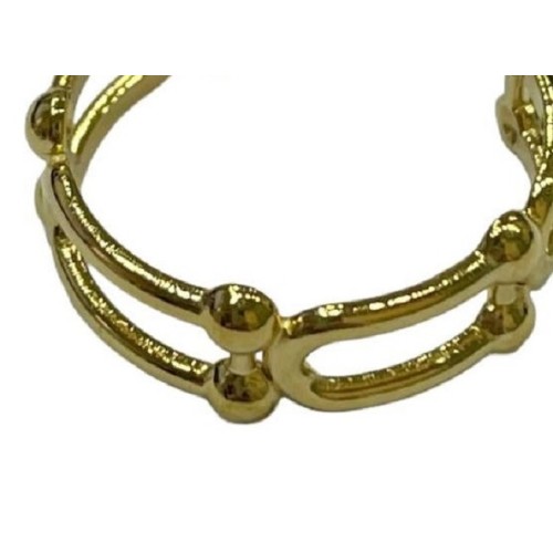 Kostibas 2513-343X8, Δαχτυλίδι, Ατσάλι, Χρυσό