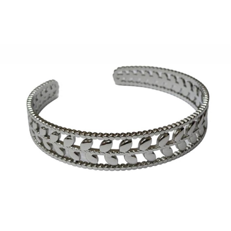 Kostibas 1513-962A, Βραχιόλι, Χειροπέδα, Ατσάλι, Ασημί